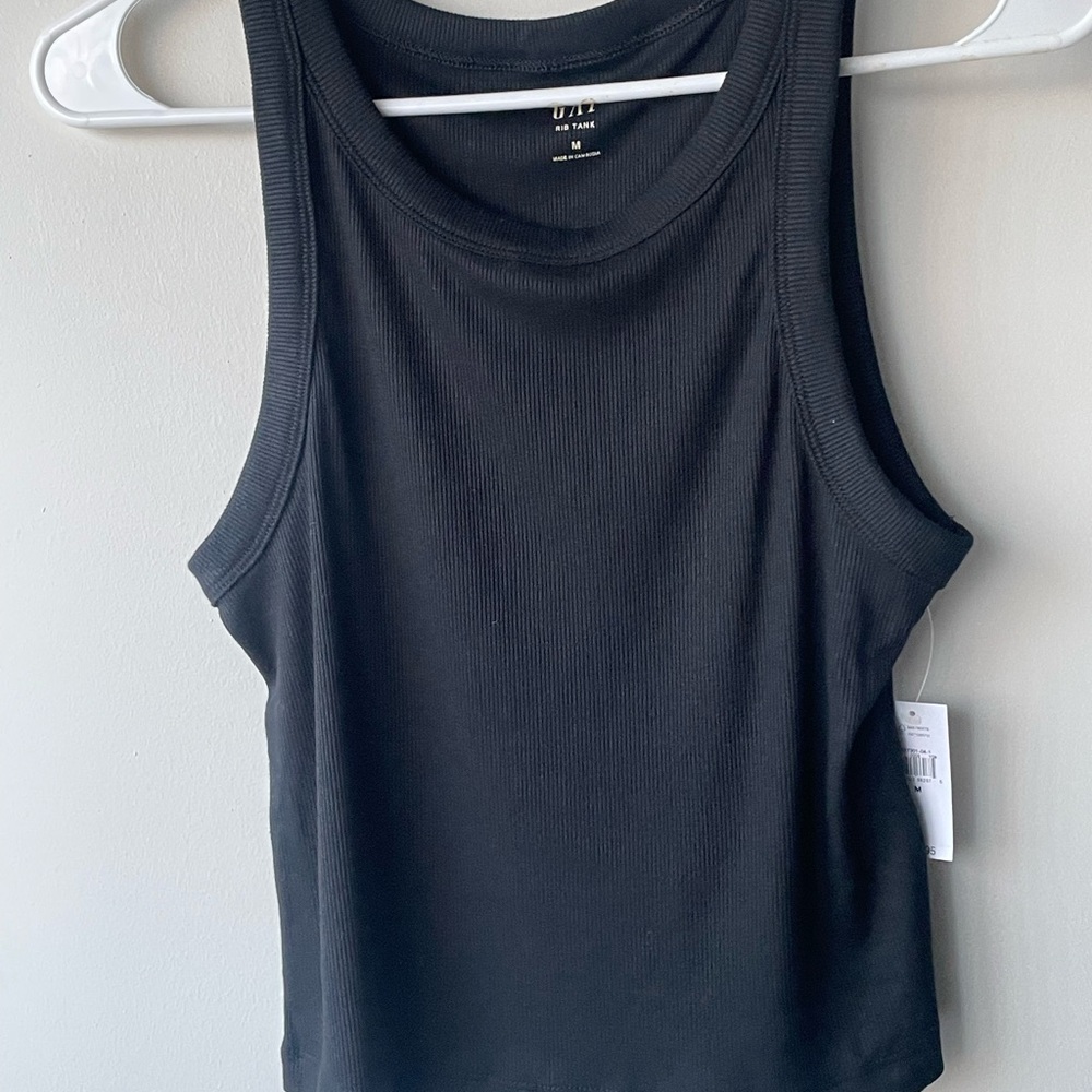 GAP Black Ribbed Tank Top - Picture 6 of 8